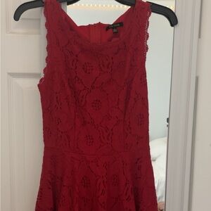 Women’s Juniors Red Lace Macy’s dress